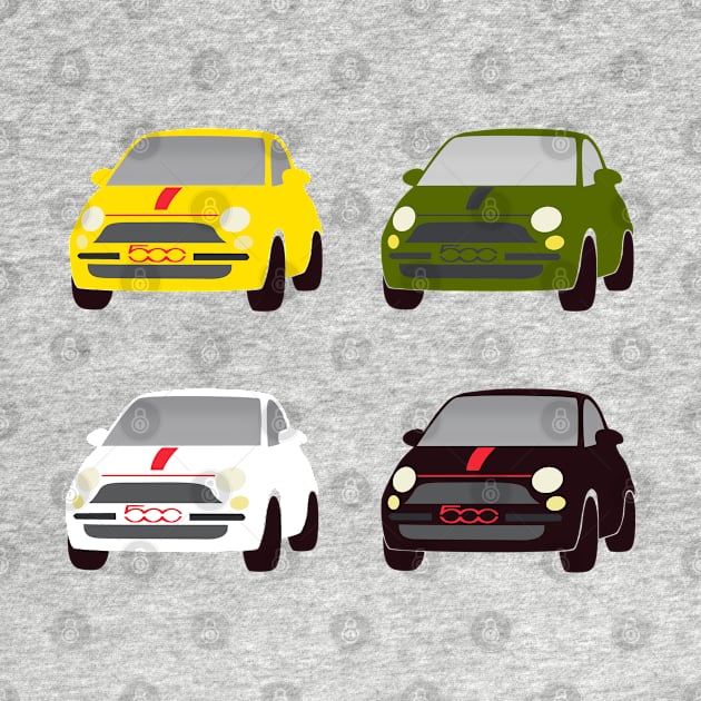 4 Fiats by CreativePhil